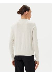 Tommy Jeans Sweter Essential DW0DW20159 Beżowy Regular Fit. Kolor: beżowy. Materiał: bawełna