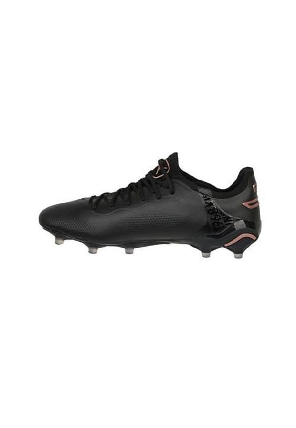 Buty piłkarskie męskie Puma King Ultimate Fg ag. Zapięcie: sznurówki. Kolor: wielokolorowy, czarny, brązowy. Materiał: materiał, syntetyk. Szerokość cholewki: normalna. Sport: piłka nożna
