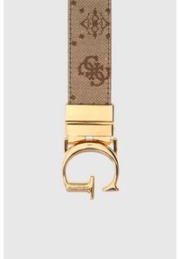 Guess - GUESS Beżowy pasek damski Calista H30, Rozmiar XS. Kolor: beżowy #5