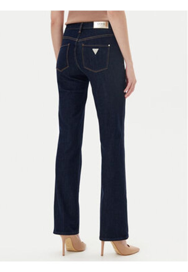 Guess Jeansy W5YA15 D5PW1 Granatowy Sexy Straight Fit. Kolor: niebieski