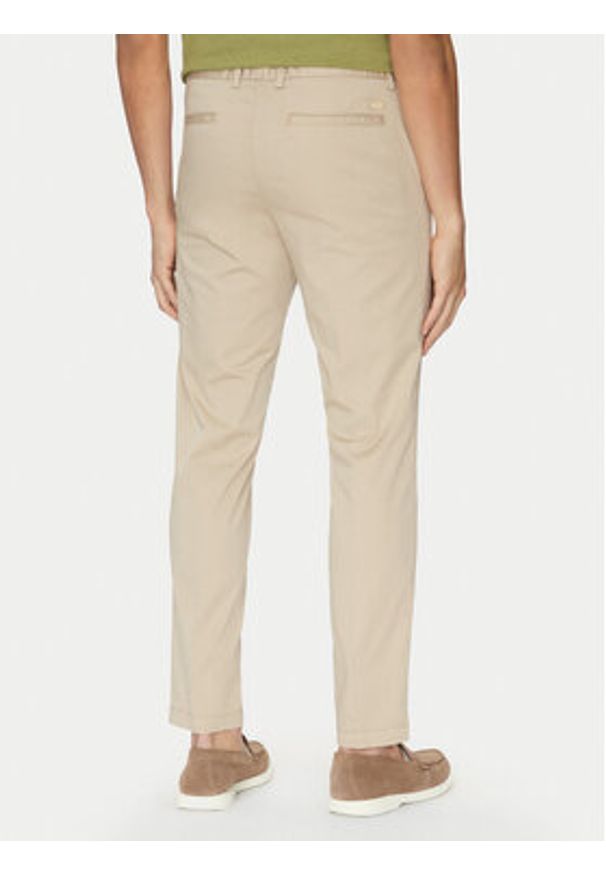 BOSS Chinosy H-Kaiton1 50540650 Beżowy Slim Fit. Kolor: beżowy. Materiał: bawełna, syntetyk