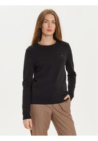 TOMMY HILFIGER - Tommy Hilfiger Sweter WW0WW44984 Czarny Regular Fit. Kolor: czarny. Materiał: syntetyk #1