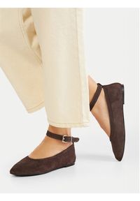 Gino Rossi Baleriny ANYA-7340-25 Brązowy. Kolor: brązowy. Materiał: skóra, zamsz #3