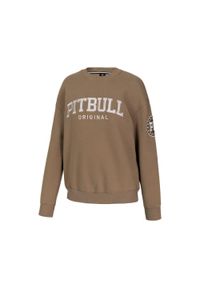 PITBULL - Bluza damska Pitbull oversize Tyrian. Kolor: brązowy