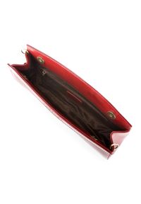 Wittchen - Wieczorowa torebka ze skóry lakierowanej trapezowa czerwona. Kolor: czerwony. Wzór: paski. Materiał: lakierowane, skórzane. Styl: wizytowy. Rodzaj torebki: do ręki #3