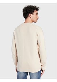 Calvin Klein Jeans Sweter J30J322859 Beżowy Regular Fit. Kolor: beżowy. Materiał: bawełna #5