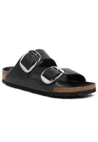 Birkenstock Klapki Arizona Big Buckle 1011075 Czarny. Kolor: czarny. Materiał: skóra #7