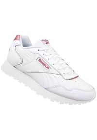 Buty do chodzenia damskie Reebok Glide. Kolor: wielokolorowy, różowy, biały. Materiał: materiał, skóra. Szerokość cholewki: normalna. Sport: turystyka piesza