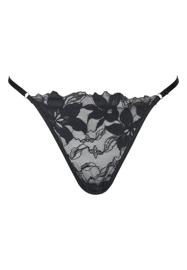 Hunkemöller Stringi Ingrid 300468 Czarny. Kolor: czarny. Materiał: syntetyk