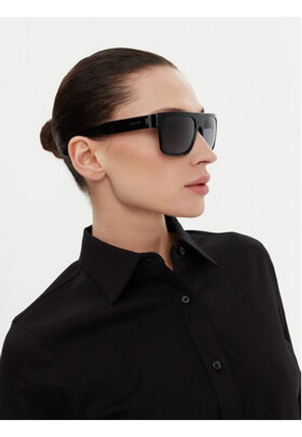 Trussardi Jeans - Trussardi Okulary przeciwsłoneczne TSM9061 Czarny. Kolor: czarny