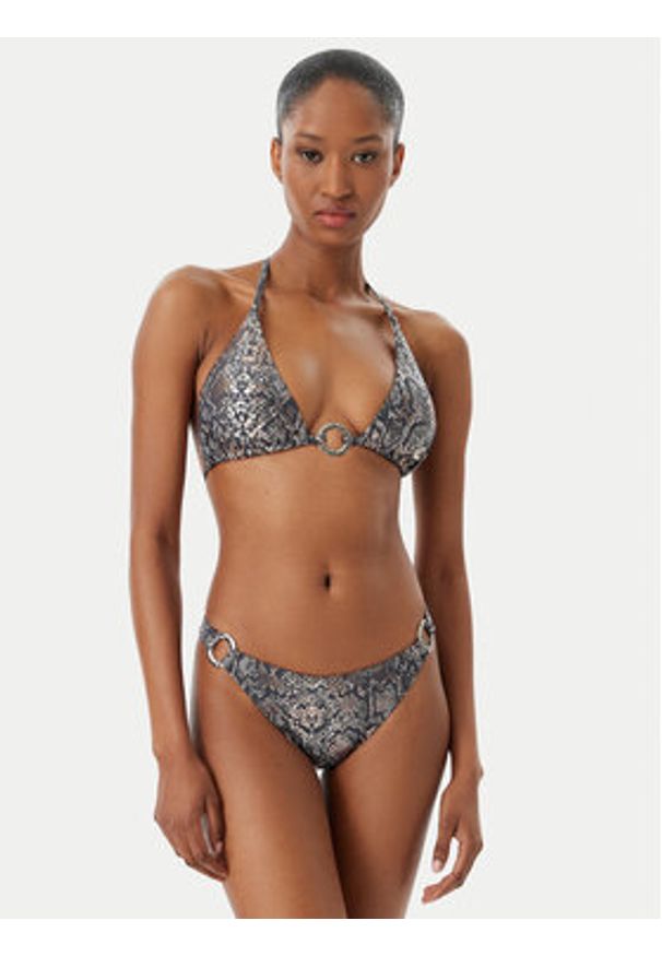 SELMARK - Selmark Dół od bikini BO504 Szary ciemny. Kolor: szary. Materiał: syntetyk