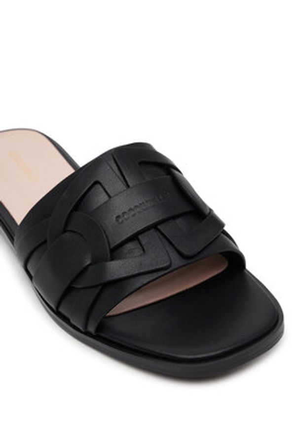 Coccinelle Klapki E4 SVP 17 01 01 Czarny. Kolor: czarny. Materiał: skóra