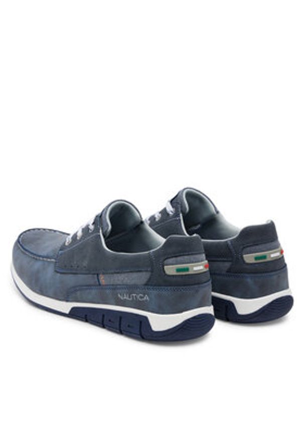 Nautica Półbuty 24SD110 Granatowy. Kolor: niebieski. Materiał: syntetyk, materiał