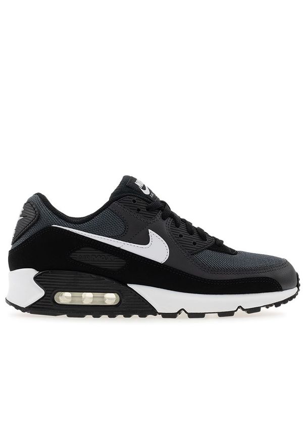 Buty męskie Nike Air Max 90 CN8490-002 - czarne. Okazja: na co dzień. Kolor: czarny. Materiał: guma, skóra, syntetyk. Szerokość cholewki: normalna. Model: Nike Air Max, Nike Air Max 90. Sport: fitness