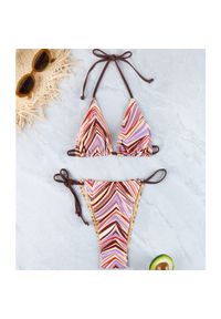 Intica - Bikini wiązane szybkoschnące na plażę Marged. Kolor: wielokolorowy. Materiał: materiał