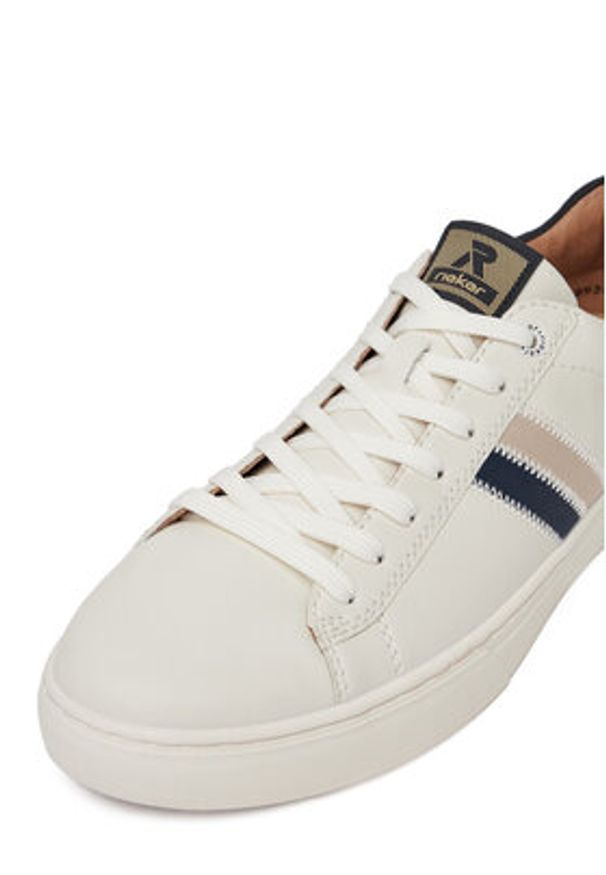 Rieker Revolution Lifestyle Sneakersy U0705-80 Biały. Kolor: biały. Materiał: skóra
