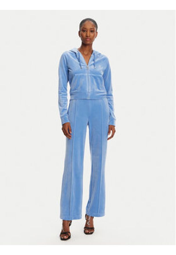 Juicy Couture Bluza Madison JCWA122001 Niebieski Slim Fit. Kolor: niebieski. Materiał: syntetyk
