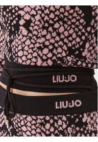 Liu Jo Sport Sweter TF3063 MS75L Kolorowy Slim Fit. Materiał: wiskoza. Wzór: kolorowy. Styl: sportowy