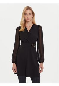 Morgan Sukienka koktajlowa 252-RSONIA Czarny Slim Fit. Kolor: czarny. Materiał: syntetyk. Styl: wizytowy #1