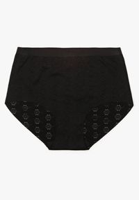 Born2be - Czarna Bielizna Modelująca Majtki z Wysokim Stanem Lilivirae. Stan: podwyższony. Kolor: czarny. Materiał: jeans