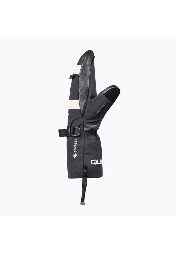 Rękawice snowboardowe męskie Quiksilver Austen Sweetin Goretex Mitt. Kolor: czarny. Materiał: gore-tex. Technologia: Gore-Tex. Sezon: zima. Sport: snowboard