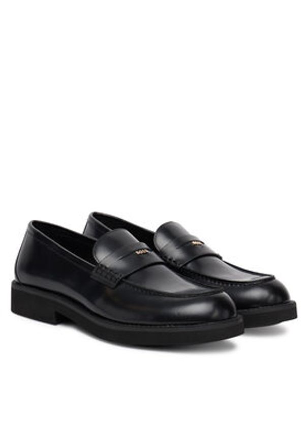 BOSS Mokasyny Penny 50548761 Czarny. Kolor: czarny. Materiał: skóra