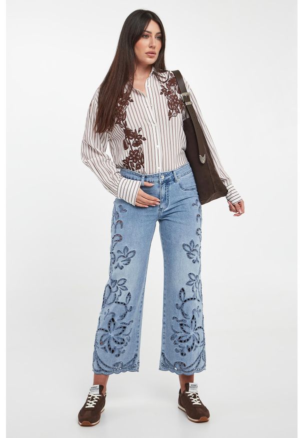 Ermanno Firenze - Koszula damska w paski ERMANNO FIRENZE. Wzór: paski