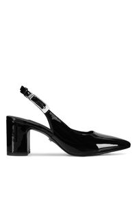 Gino Rossi - GINO ROSSI Czółenka JORDANA-115997 Czarny. Kolor: czarny. Materiał: lakier, skóra #1