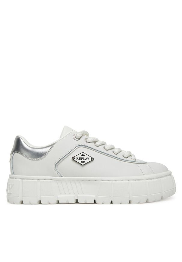 Replay - REPLAY Sneakersy GWZ7G .000.C0001L Biały. Kolor: biały. Materiał: skóra