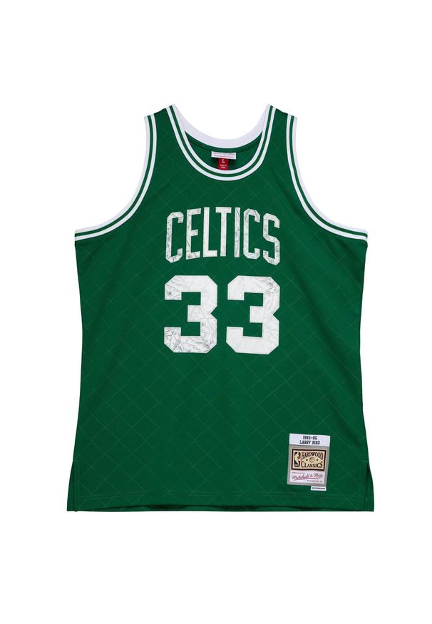 Mitchell & Ness - Jersey Boston Celtics NBA 75Th Anni Swingman 1985 Larry Bird. Kolor: zielony. Materiał: jersey. Sport: koszykówka