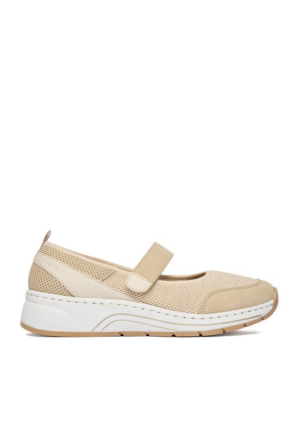 Sneakersy Rieker. Kolor: beżowy
