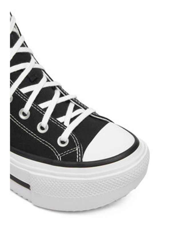 Converse Trampki Chuck Taylor All Star Lift Double Stack A12975C Czarny. Kolor: czarny. Materiał: materiał