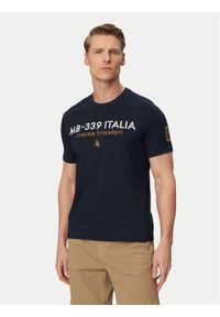 Aeronautica Militare T-Shirt 261TS2523UJ00682 Granatowy Regular Fit. Kolor: niebieski. Materiał: bawełna #1