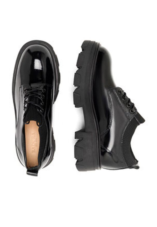 Badura Oxfordy WALENCIA-2875 Czarny. Kolor: czarny. Materiał: skóra