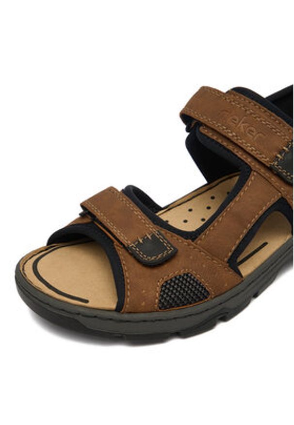 Rieker Sandały CEO-26156-25 Brązowy. Kolor: brązowy. Materiał: skóra