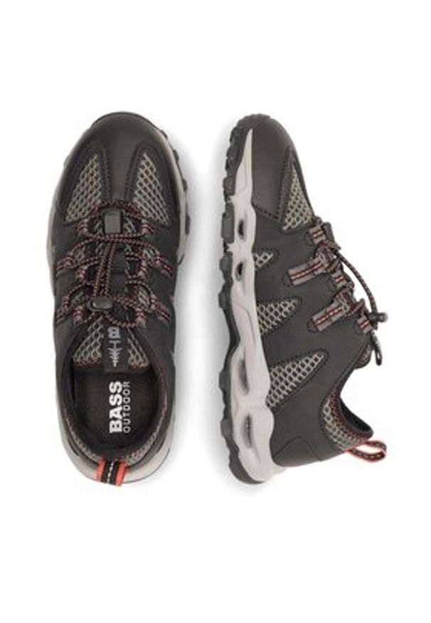 BASS OUTDOOR Sneakersy BA12A808 Szary. Kolor: szary. Materiał: materiał. Sport: outdoor