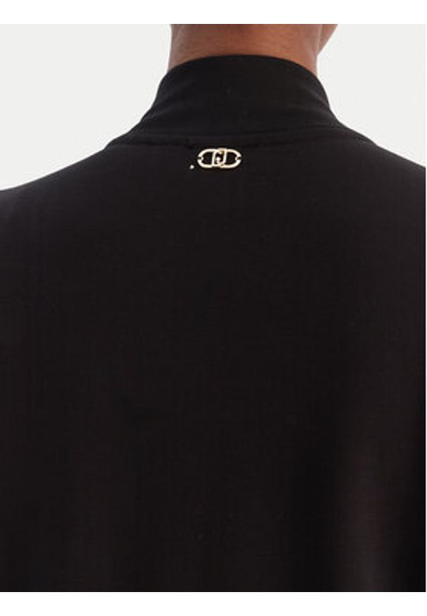 Liu Jo Sport Bluza TF5152 FS576 Czarny Regular Fit. Kolor: czarny. Materiał: wiskoza. Styl: sportowy