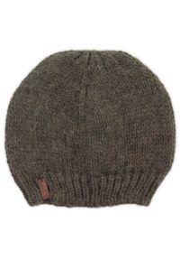 Adam Collection - Brązowa czapka z domieszką kaszmiru CZ12. Kolor: brązowy. Materiał: kaszmir. Sezon: zima #1