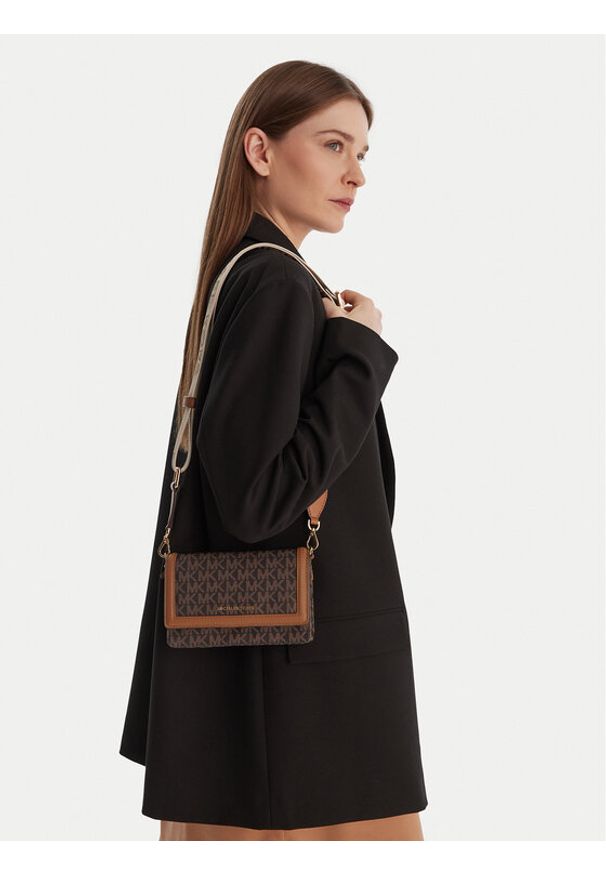 MICHAEL Michael Kors Torebka Jet Set 32T4GJ6C1O Brązowy. Kolor: brązowy