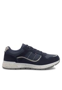 Lanetti Sneakersy MP07-01543-05B Granatowy. Kolor: niebieski. Materiał: syntetyk
