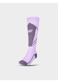 4f - 4F Skarpety narciarskie damskie - fioletowe 35-38. Kolor: fioletowy. Materiał: włókno, syntetyk, materiał. Sport: narciarstwo #1