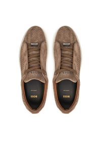 BOSS Sneakersy Gary 50538983 Beżowy. Kolor: beżowy. Materiał: zamsz, skóra #5