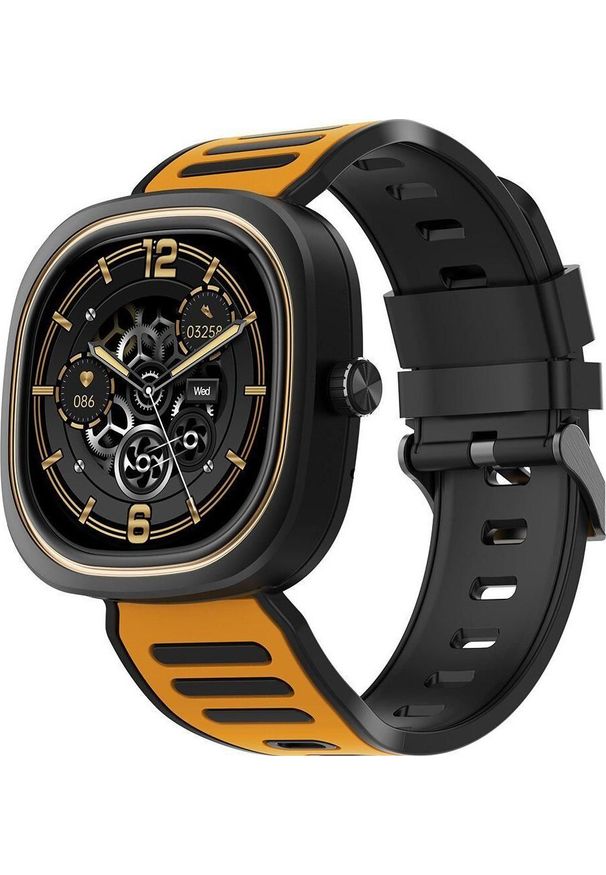 Smartwatch DooGee SMARTWATCH DOOGEE D11 czarno/złoty. Rodzaj zegarka: smartwatch. Kolor: czarny, złoty, wielokolorowy