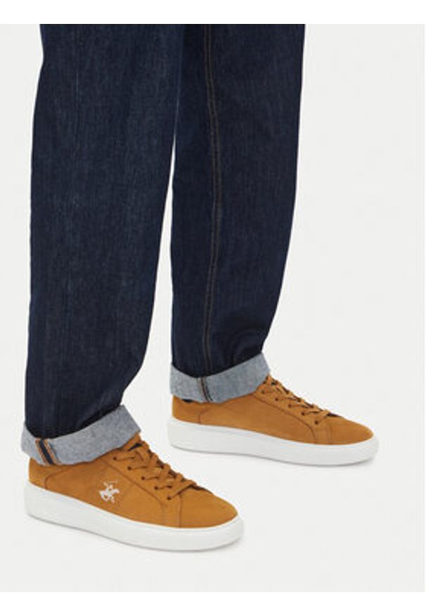 Beverly Hills Polo Club Sneakersy CEO-LOMAX-01 MI08 Brązowy. Kolor: brązowy. Materiał: skóra, nubuk