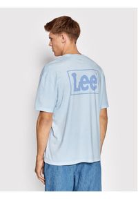 Lee T-Shirt Logo L68RQTUW 112145435 Błękitny Loose Fit. Kolor: niebieski. Materiał: bawełna #4
