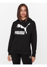 Puma Bluza Classics Logo 530074 Czarny Regular Fit. Kolor: czarny. Materiał: bawełna