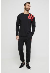 Hugo - HUGO dres lounge kolor czarny. Kolor: czarny. Materiał: dresówka #1