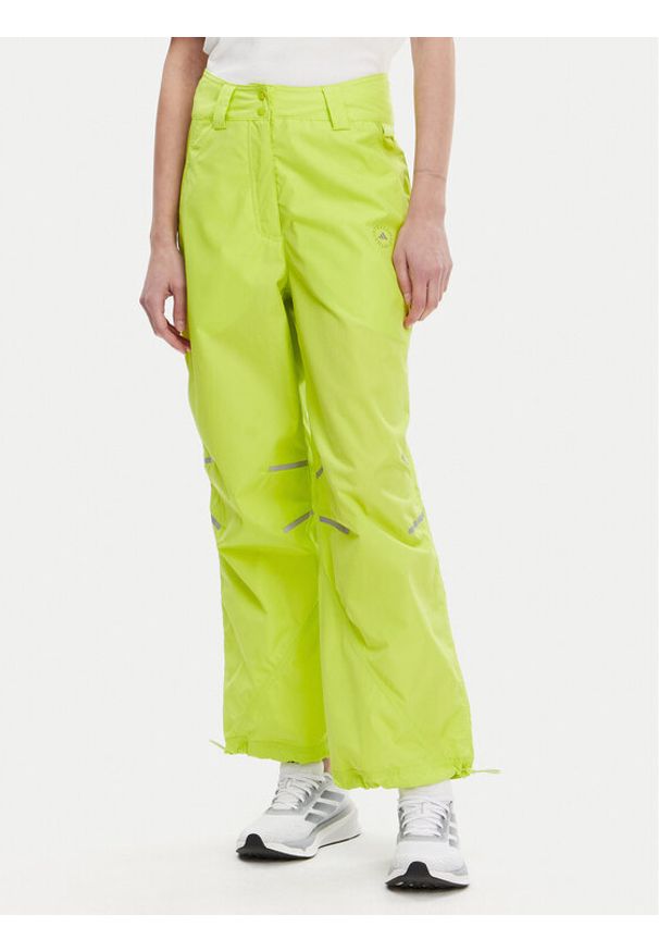 Adidas by Stella McCartney - adidas by Stella McCartney Spodnie dresowe Woven JG5783 Zielony Loose Fit. Kolor: zielony. Materiał: syntetyk