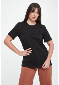 Elisabetta Franchi - T-shirt damski z logo ELISABETTA FRANCHI #1
