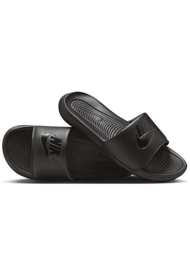 Klapki damskie Nike Victori One Slide. Kolor: czarny. Materiał: syntetyk, materiał